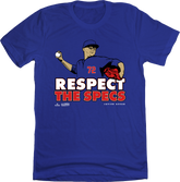 Javier Assad Respect the Specs MLBPA T-shirt Blue